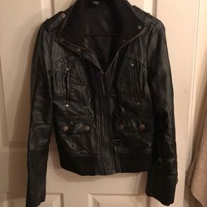 Faux jacket leather